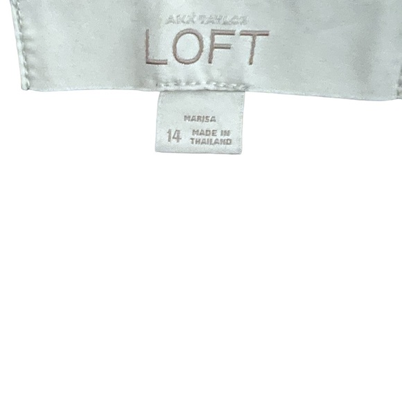 Loft Marissa Cropped Cotton Capri’s size 14 NICE - Picture 4 of 4